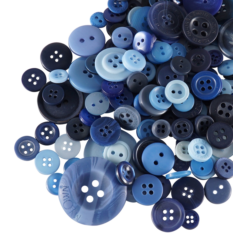 image 1 of 100g Round Resin Button, Assorted Sizes - 2 & 4 Holes