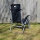 image 9 of Pair of Multi Position Garden Gravity Relaxer Chair / Sun Lounger - BLACK/SILVER