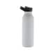 image 2 of Avira Ara Flip Top Recycled Stainless Steel 500ml Water Bottle - White - One Size White | One Size