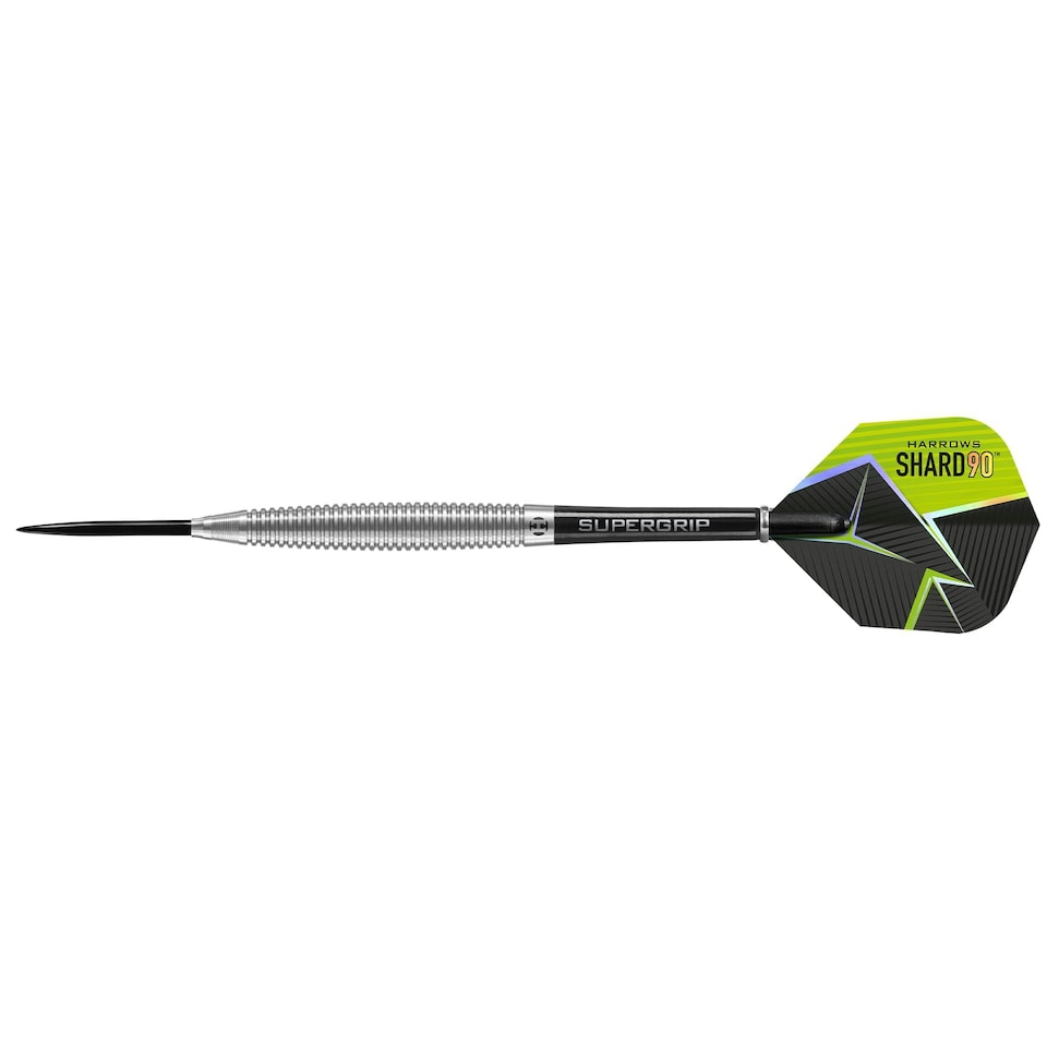 image 1 of Harrows Shard Tungsten Darts - 22gm - Silver/Black/Lime - Nodor - DATSH23
