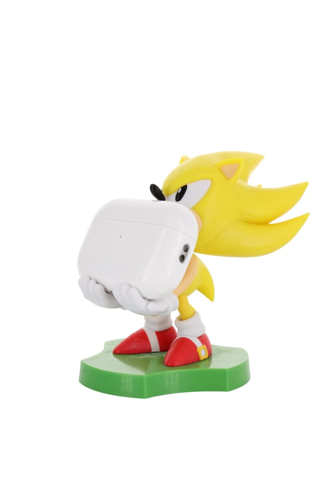 image 1 of Cable Guys Holdems Sonic The Hedgehog Super Mini Phone Stand and Device Holder
