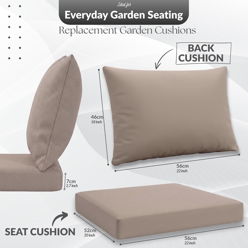 image 1 of Keter Allibert California Armchair Cushion Pad with Pillow