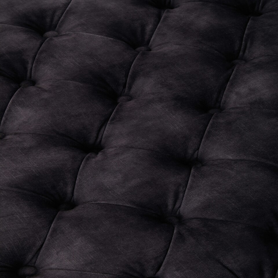 image 1 of Interiors by Premier Grey Velvet Ottoman Grey