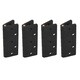 image 1 of Black Reinforced Nylon Plastic Hinge 67x102mm Italian Made Industrial Quality 4PK Black