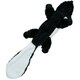 image 5 of Set of 3 Plush Soft Unstuffed Chipmunk, Skunk & Rabbit Dog Toy With Squeak