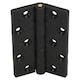 image 3 of Black Reinforced Nylon Plastic Hinge 67x102mm Italian Made Industrial Quality 2PK Black