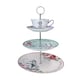 image 1 of Mikasa Cake Stand Alice in Wonderland Bone China 3 Tier | Multi