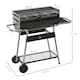 image 7 of Outsunny Charcoal BBQ Grill with Double Grill, Table, Storage Shelf and Wheels