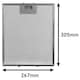 image 7 of SPARES2GO Vent Extractor Aluminium Mesh Filter compatible with Candy Oven Cooker Hood (Pack of 2)