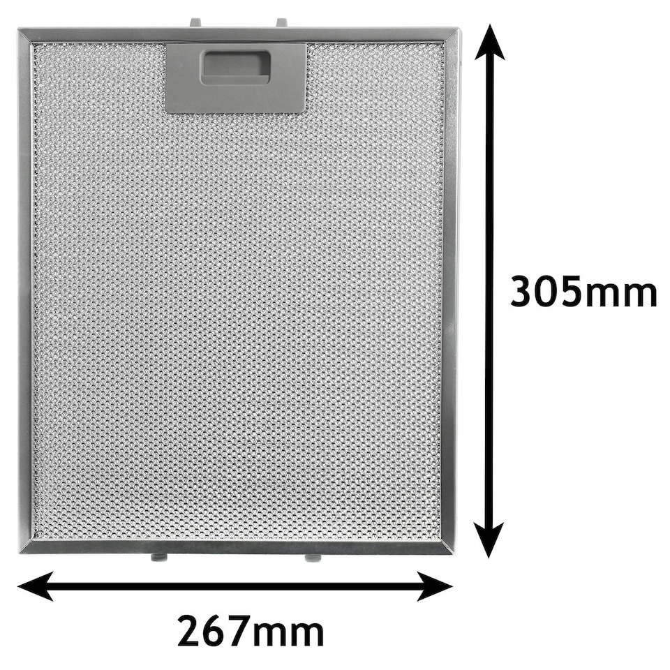 image 1 of SPARES2GO Vent Extractor Aluminium Mesh Filter compatible with Candy Oven Cooker Hood (Pack of 2)