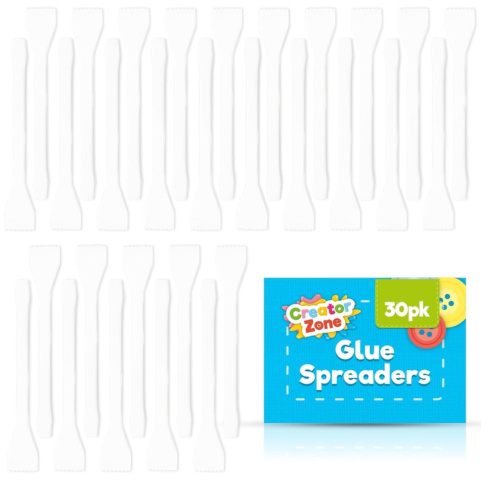 image 1 of 30pk Glue Spreader Set – Flexible Non-Stick Tips for Precise Application on Wood, Card & Felt, Ideal for Crafts & Art Projects