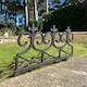 image 3 of Fleur de Lys Black Plastic Garden Lawn Edging (60cm x 32cm) - 5 Panels