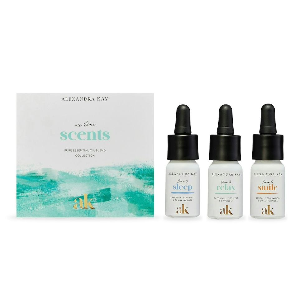 image 1 of Green People Alexandra Kay Me Time Scents - Natural Aromatherapy Gift Set - Sleep, Relaxation, Happiness - Vegan, 3 x 10ml