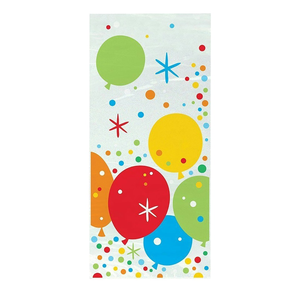 image 1 of Unique Party Glitzy Gold Birthday Cello Bags - Multicolour - One Size