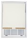 image 3 of FURNISHED Blackout Roller Blind with Gold Glitter Trim and Cream Bow Trimmable Window Shade | Cream | Cream | (W) 230cm x (L) 210cm