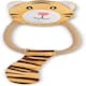 image 1 of Beco Recycled Soft Tiger Dog Toy with Tug Rope Large
