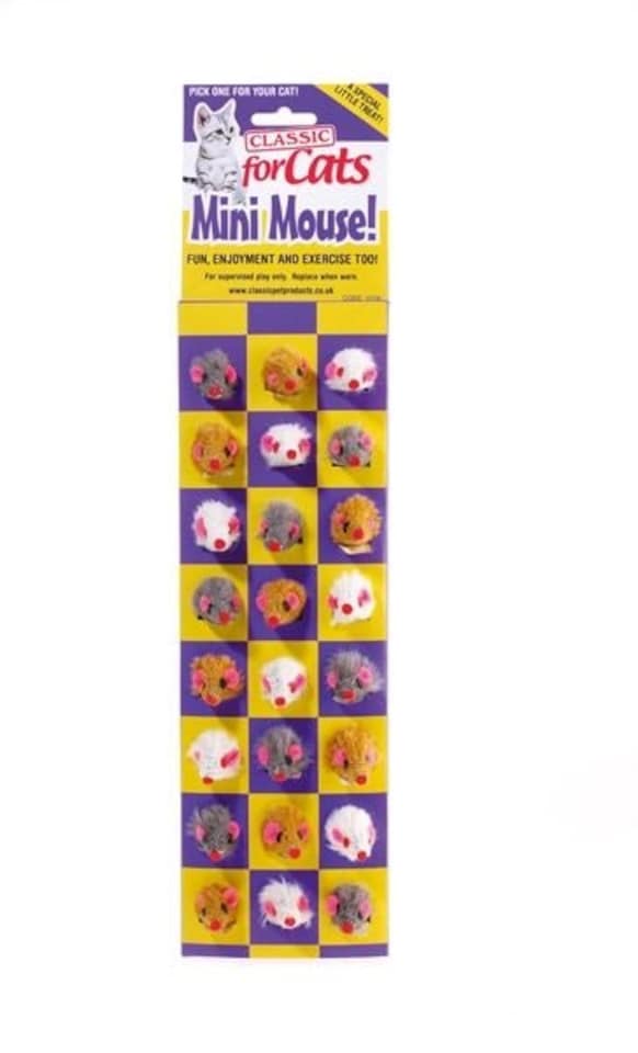Classic Furry Mini Mouse 40mm - Pack of 24