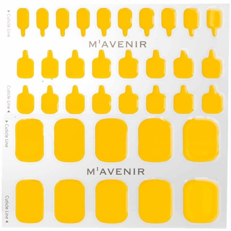 image 1 of Nail Sticker (yellow) - # Mango Smoothie Pedi - 36pcs Yellow