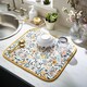 image 2 of Ulster Weavers Bee Bloom Dish Drying Mat Yellow