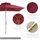 image 5 of Outsunny 3M Garden Parasol Patio Bamboo Sun Umbrella Sun Shade Outdoor Canopy