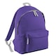 image 1 of Bagbase Childrens/Kids Fashion Backpack - Purple/Light Grey - One Size