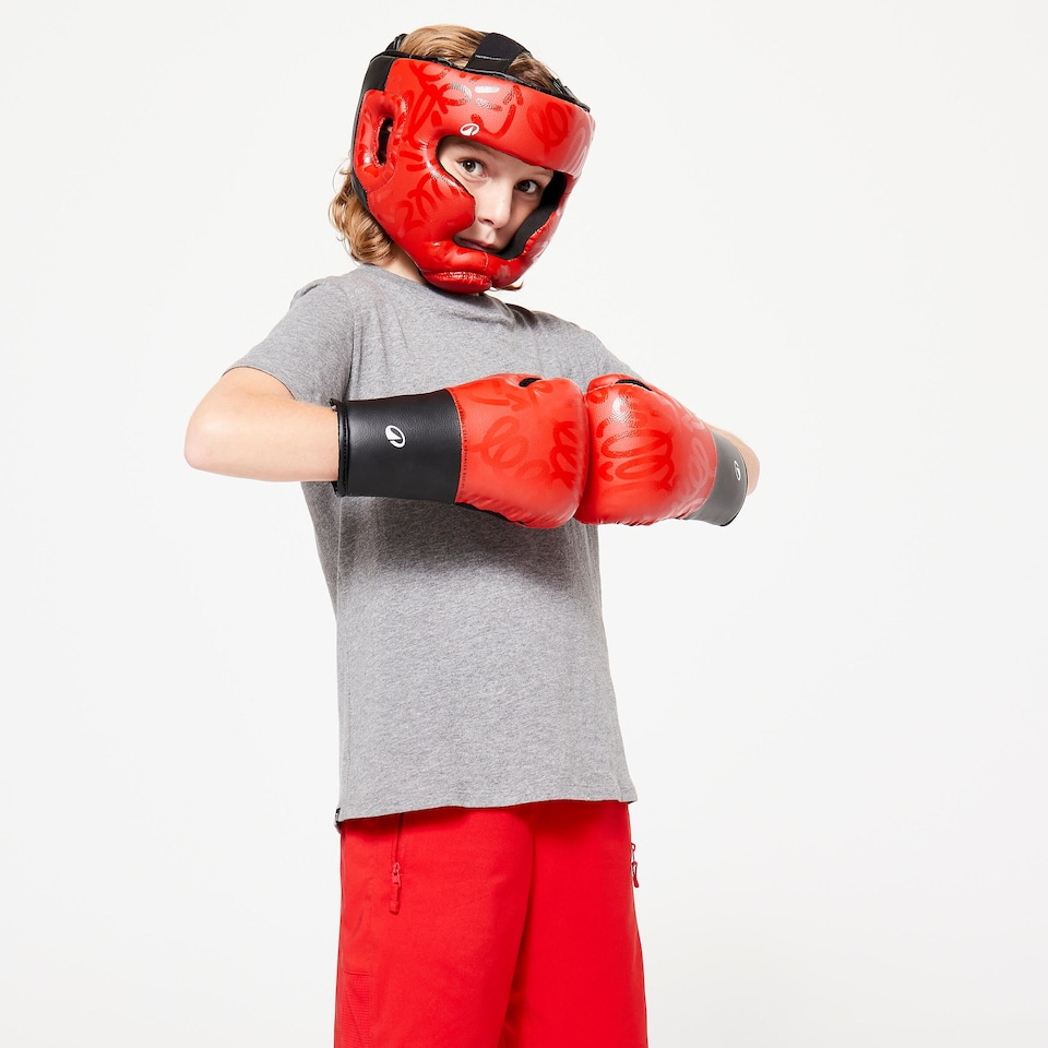 image 1 of Decathlon Kids' Boxing Full Face Headguard