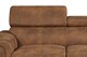 image 3 of Faux Leather Suede Brown 2 Seater Sofa PORTLAND