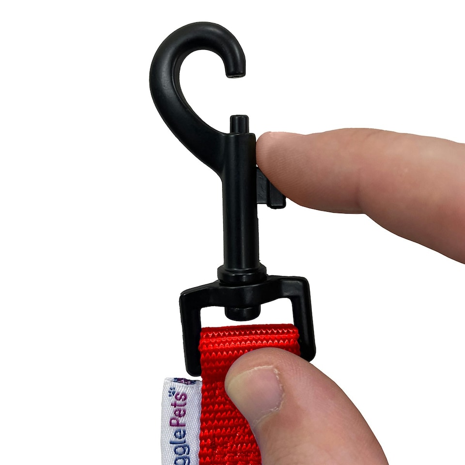 image 1 of HugglePets Padded Nylon Weatherproof Dog Lead Red