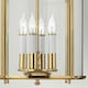 image 4 of Gentry 4 Light Medium Ceiling Lantern Pendant Polished Brass, E14