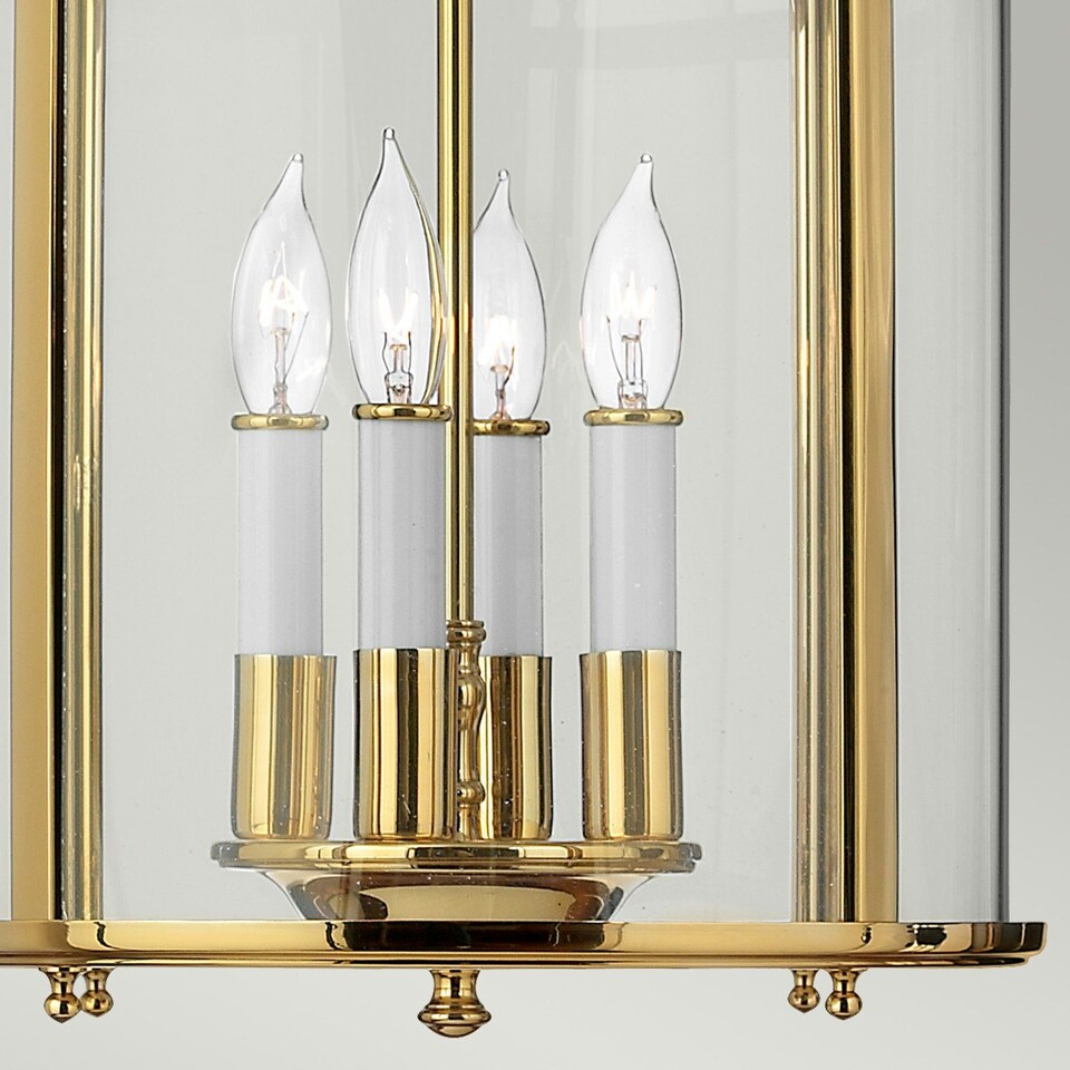 image 1 of Gentry 4 Light Medium Ceiling Lantern Pendant Polished Brass, E14