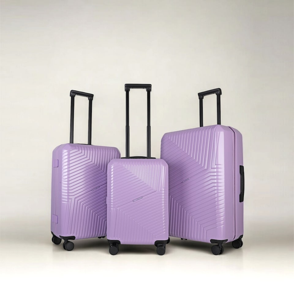 image 1 of 3 Piece Hard Shell Luggage Suitcase Set | 20'/24'/28' Suitcases