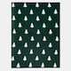 image 5 of OHS Christmas Tree Print Polar Fleece Blanket Throw, 120x150cm - Green