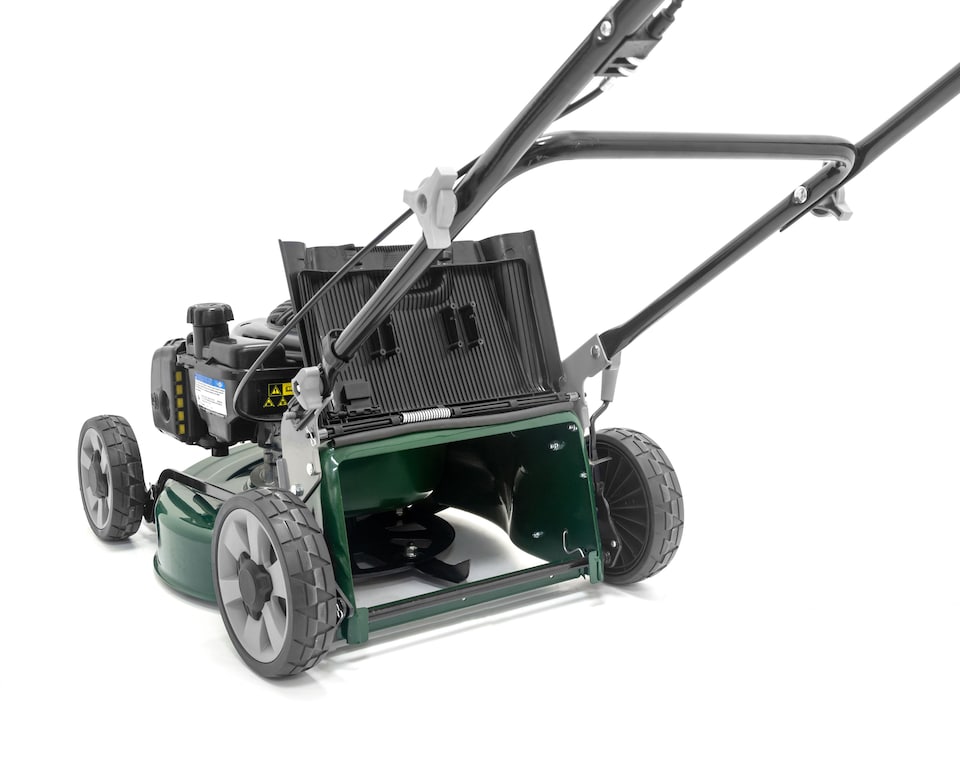 image 1 of Webb 46cm Petrol Rotary Briggs & Stratton Engine Lawnmower and Starter Kit Set