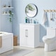 image 2 of Yaheetech Minimalist Bathroom Cabinet with Sink and Door