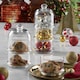 image 5 of 3 Tier Glass Cookie Jar Display Container with Dome Lid Sweets Biscuits