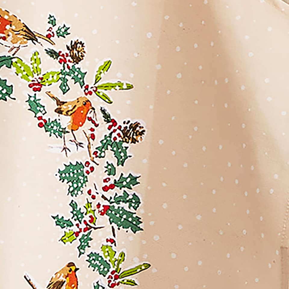 image 1 of Ulster Weavers Christmas Robins Apron - Cotton Green