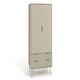 image 4 of Core Products Augusta Driftwood 2 Door, 2 Drawer Wardrobe H176.0cm x W76.5cm x D53.0cm Cream