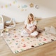 image 2 of AIYAPLAY Baby Play Mat Double-Sided, Foldable Waterproof Activity Playmat, Reversible Foam Soft Crawling Mat for Bedroom, Nursery and Playroom, 176.5L x 148W cm, Alphabet and Animal Theme