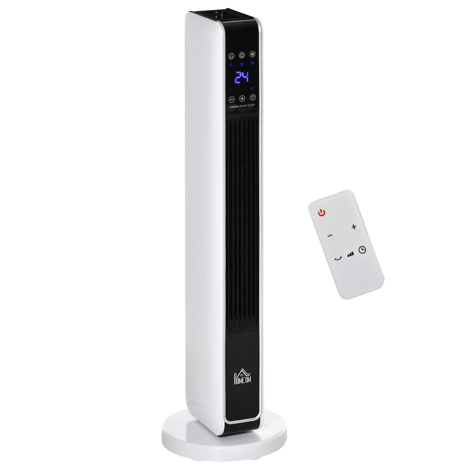 image 1 of HOMCOM 2200W Indoor Tower Space Heater 10-49°C Timer  Thermostat Oscillating