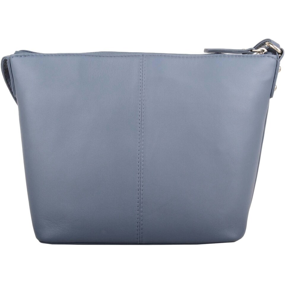 image 1 of Genuine Leather Diamond Effect Design Cross Body / Shoulder Bag Blue | Blue