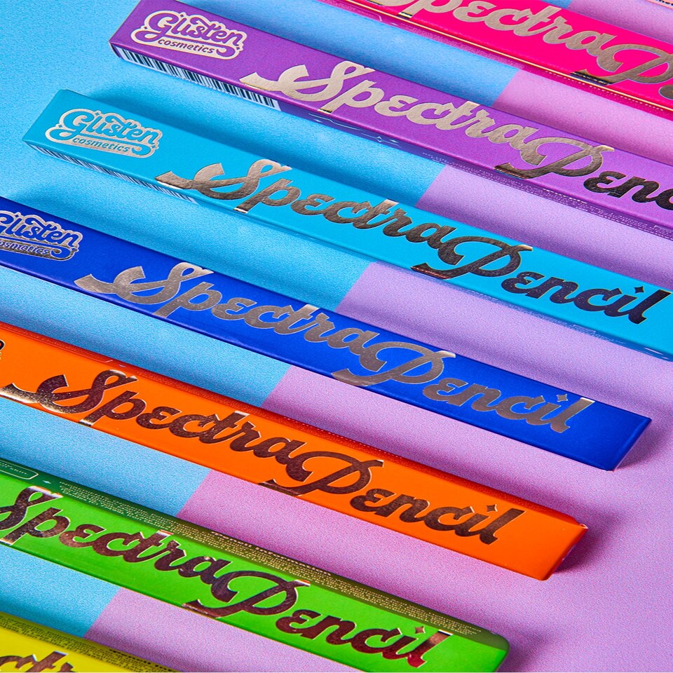 image 1 of Purple Spectra Pencil - Colourful Pencil - Glisten Cosmetics Purple