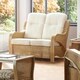 image 5 of Desser Opera Light Oak Rattan 2 Seater Sofa Set in Jasper - Conservatory Sofa Suite