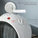 image 7 of HOMCOM Table Top Space Heater, Ceramic Electric Heater with 3 Heating Mode White
