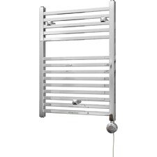 Todi - Chrome Electric Towel Rail H690mm x W500mm Straight 300w Thermostatic