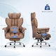 image 4 of Rattantree Ergonomic High Back Leather Office Chair with Footrest