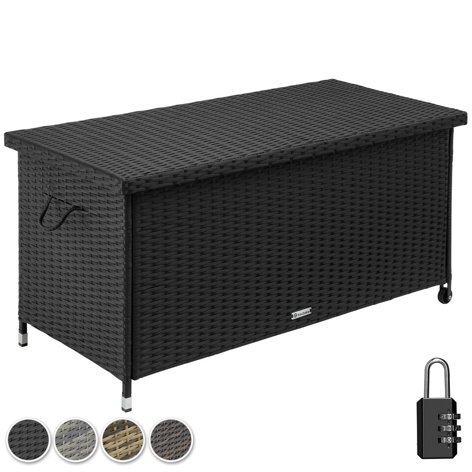 image 1 of Storage Box Kiruna - rattan garden furniture cushion storage 120 x 55 x 61.5 cm Grey