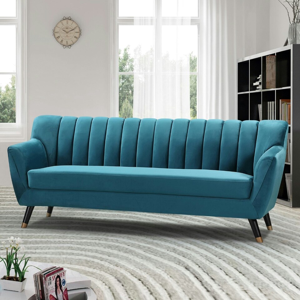 image 1 of Morgan 3 Seat Sofa Teal
