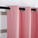 image 5 of Pink Eyelet Curtains - Thermal Blackout Curtains  - 66 x 84 Inch Drop - 2 Panel | Pink | One Size