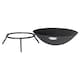 image 7 of Harbour Housewares 56cm Steel Fire Pit - Outdoor Garden Patio Fire Bowl Brazier Heater Stove for Wood Log Charcoal Burning