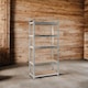 image 3 of House of Home Boltless 5 Tier Shelving Racking Heavy Duty Steel Shelf Unit Shed Garage Home | Silver | galvanised